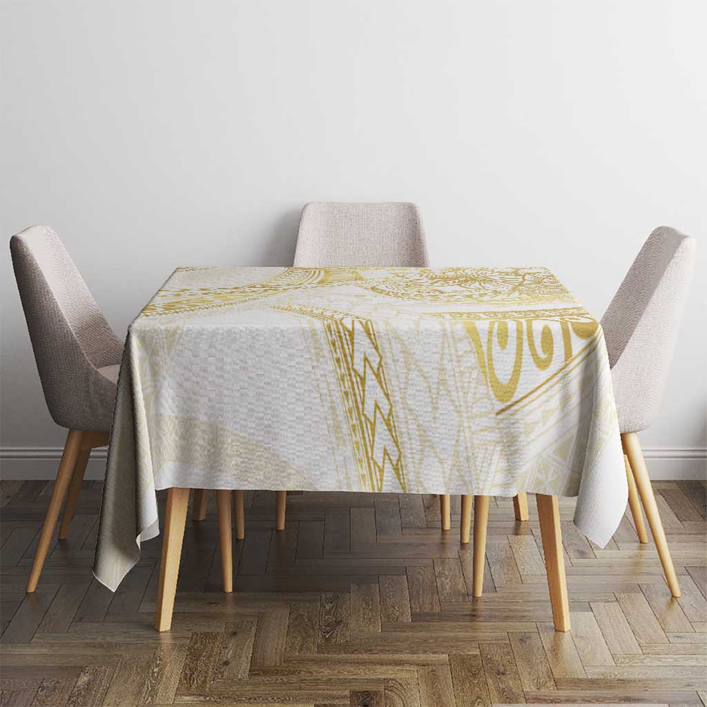 Samoa Lotu Tamaiti Gold Tablecloth Teuila Tatau - Polynesian Pride