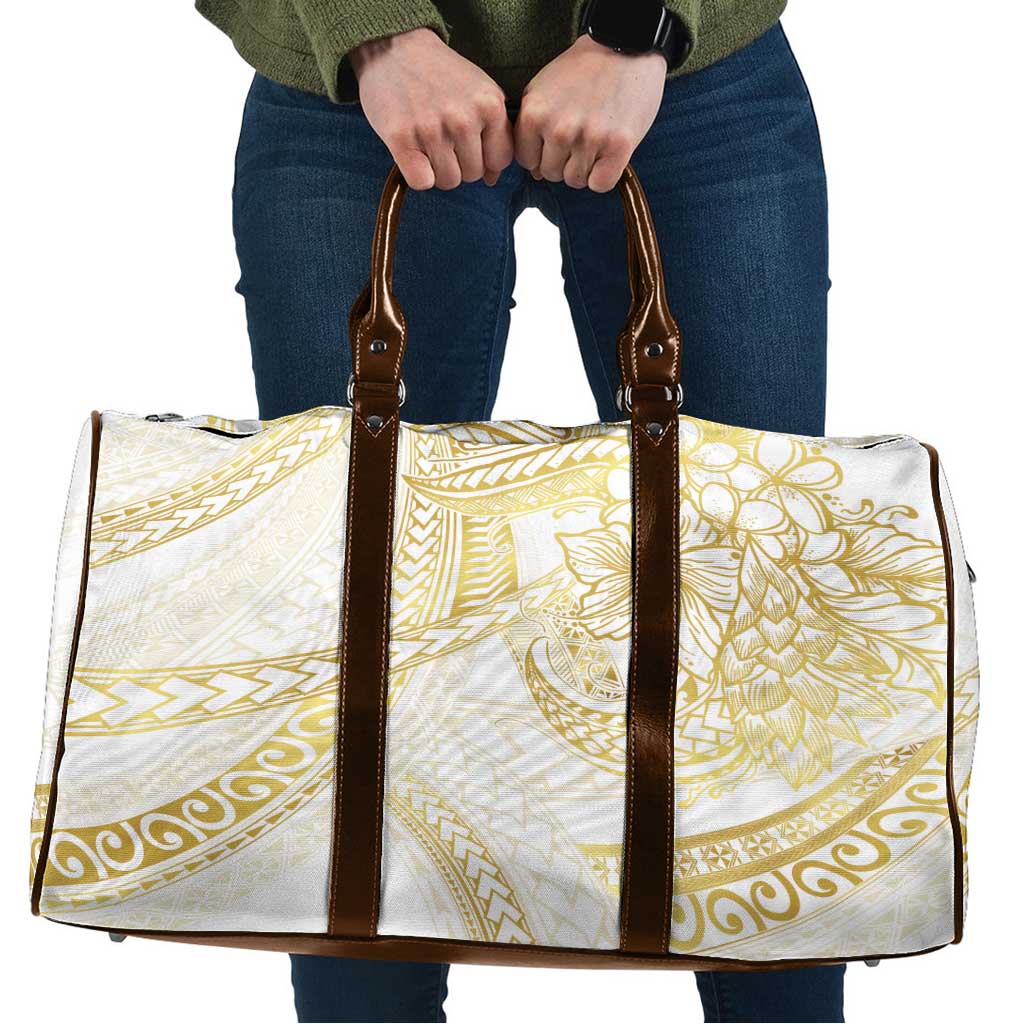 Samoa Lotu Tamaiti Gold Travel Bag Teuila Tatau LT7 Gold - Polynesian Pride