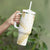 Samoa Lotu Tamaiti Gold Tumbler With Handle Teuila Tatau - Polynesian Pride