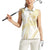 Samoa Lotu Tamaiti Gold Women Sleeveless Polo Shirt Teuila Tatau - Polynesian Pride