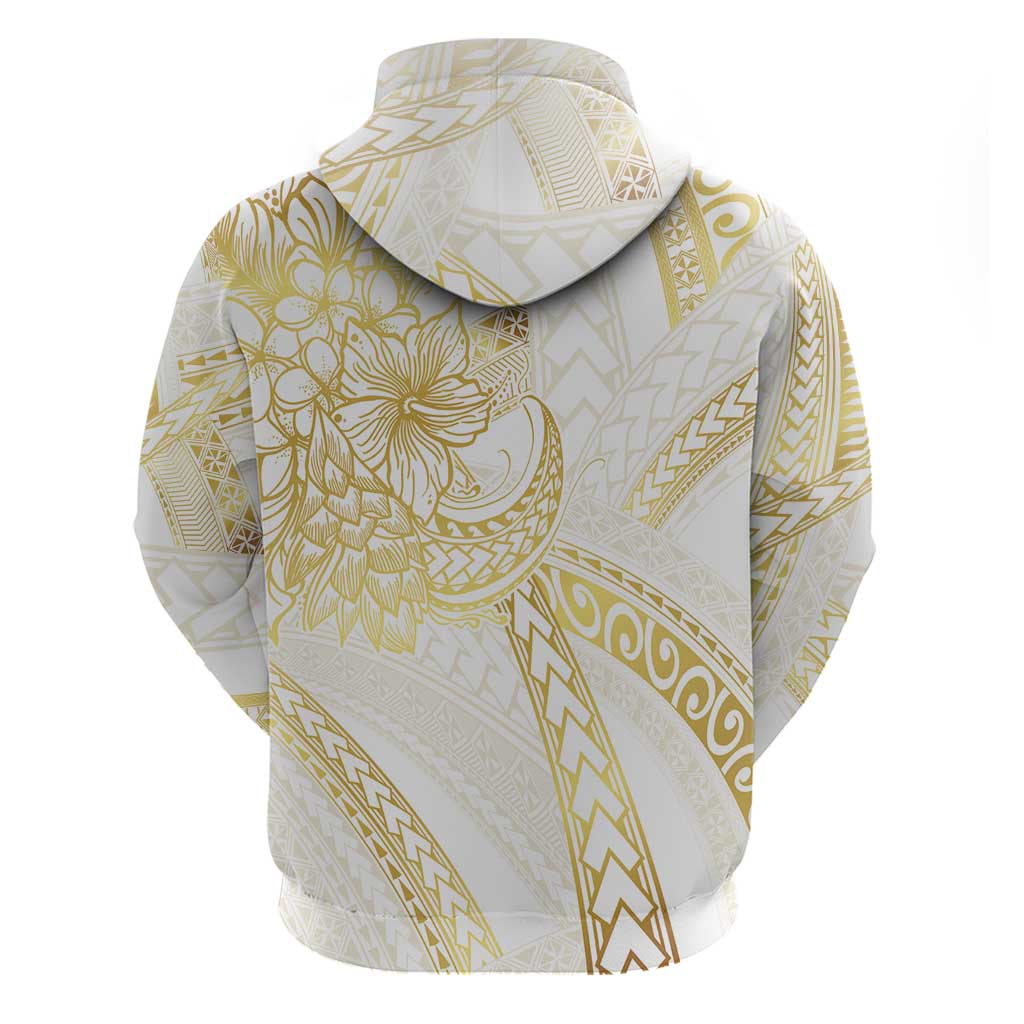 Samoa Lotu Tamaiti Gold Zip Hoodie Teuila Tatau LT7 - Polynesian Pride