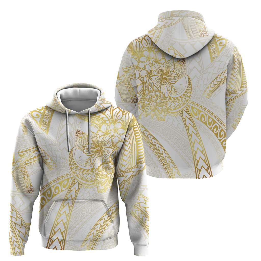 Samoa Lotu Tamaiti Gold Zip Hoodie Teuila Tatau LT7 - Polynesian Pride