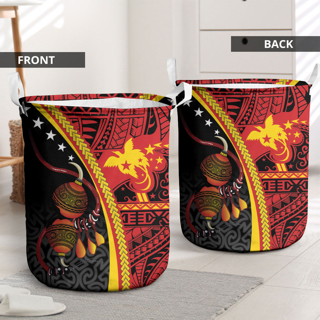 Papua New Guinea Independence Laundry Basket PNG Bagi and Lime Pot LT7 - Polynesian Pride