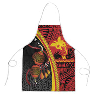 Papua New Guinea Independence Apron PNG Bagi and Lime Pot LT7 Black - Polynesian Pride