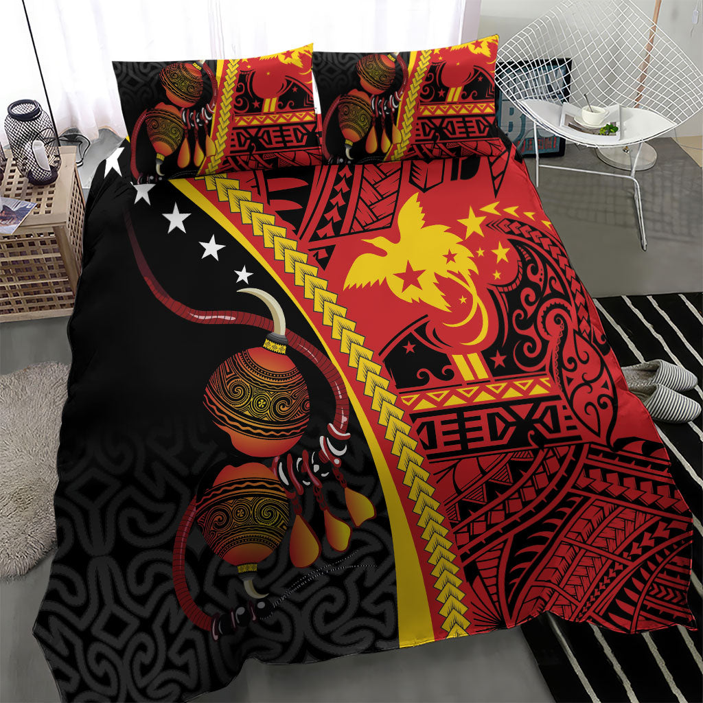Papua New Guinea Independence Bedding Set PNG Bagi and Lime Pot LT7 - Polynesian Pride