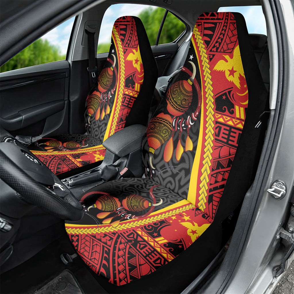 Papua New Guinea Independence Car Seat Cover PNG Bagi and Lime Pot LT7 - Polynesian Pride