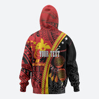 Papua New Guinea Independence Personalised Hoodie PNG Bagi and Lime Pot LT7 - Polynesian Pride