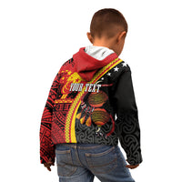 Papua New Guinea Independence Personalised Kid Hoodie PNG Bagi and Lime Pot LT7 - Polynesian Pride