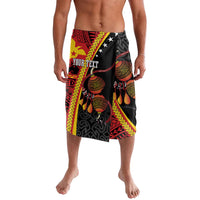 Papua New Guinea Independence Personalised Lavalava PNG Bagi and Lime Pot LT7 Black - Polynesian Pride