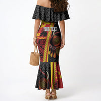 Papua New Guinea Independence Personalised Mermaid Dress PNG Bagi and Lime Pot LT7 - Polynesian Pride