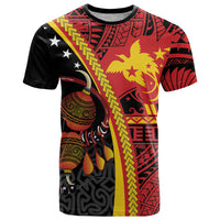 Papua New Guinea Independence Personalised T Shirt PNG Bagi and Lime Pot LT7 Black - Polynesian Pride