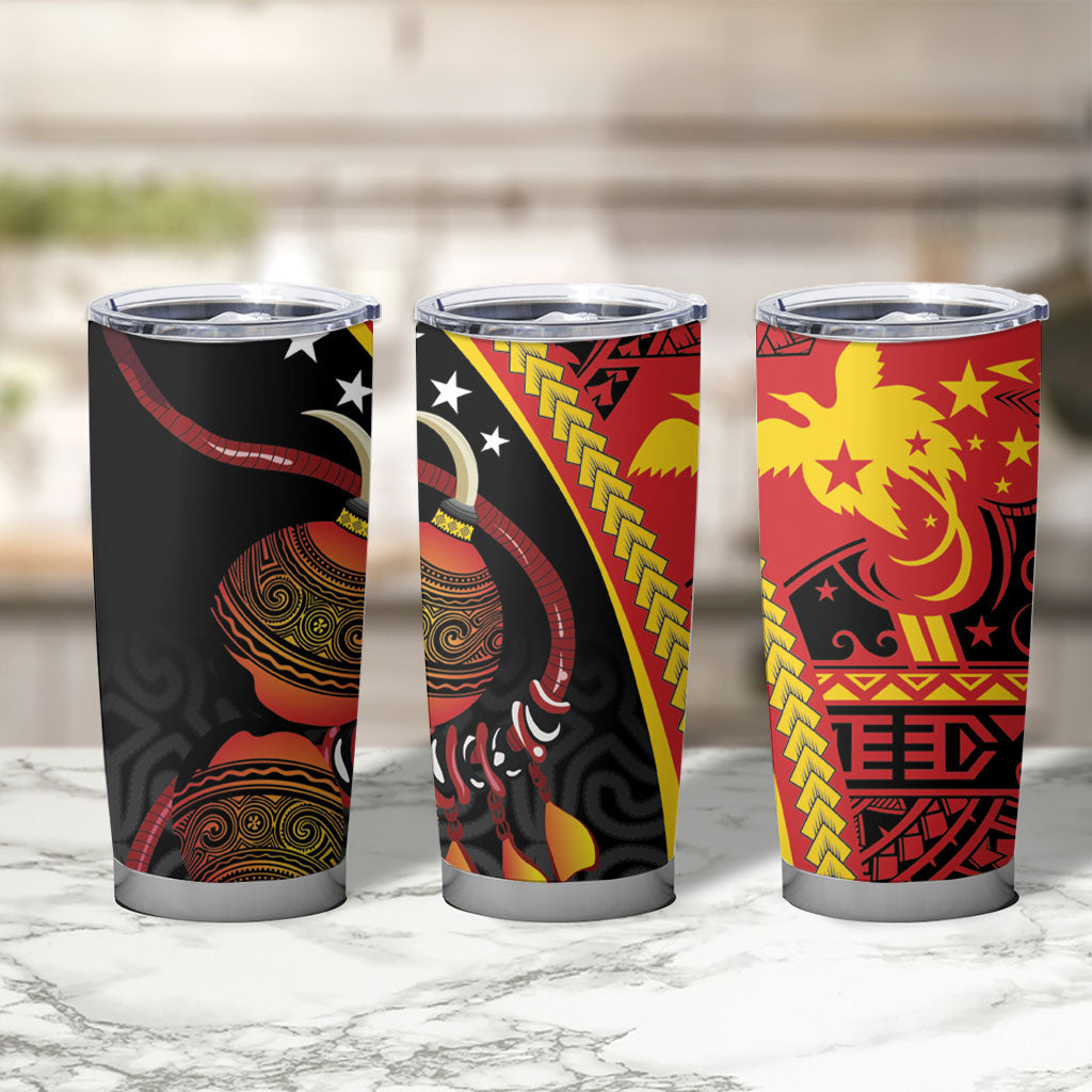 Papua New Guinea Independence Tumbler Cup PNG Bagi and Lime Pot LT7 - Polynesian Pride