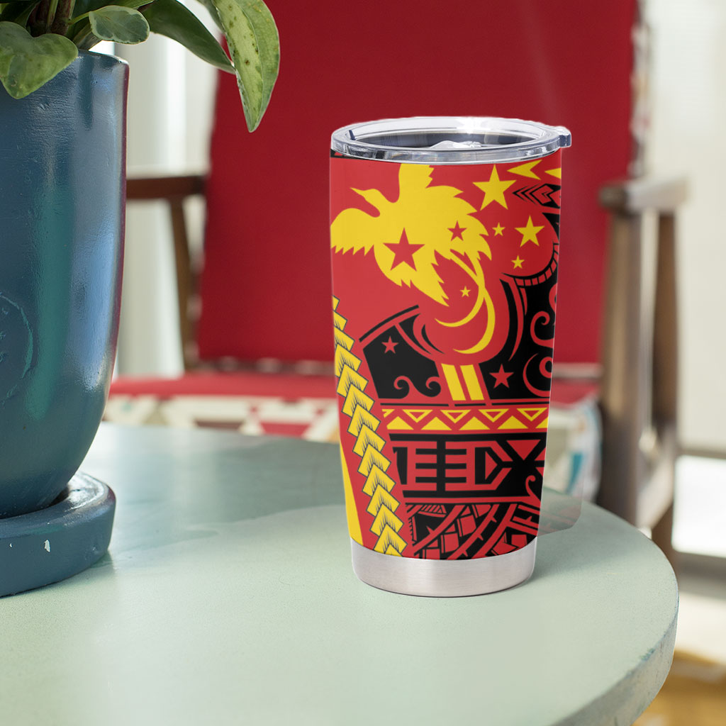 Papua New Guinea Independence Tumbler Cup PNG Bagi and Lime Pot LT7 - Polynesian Pride