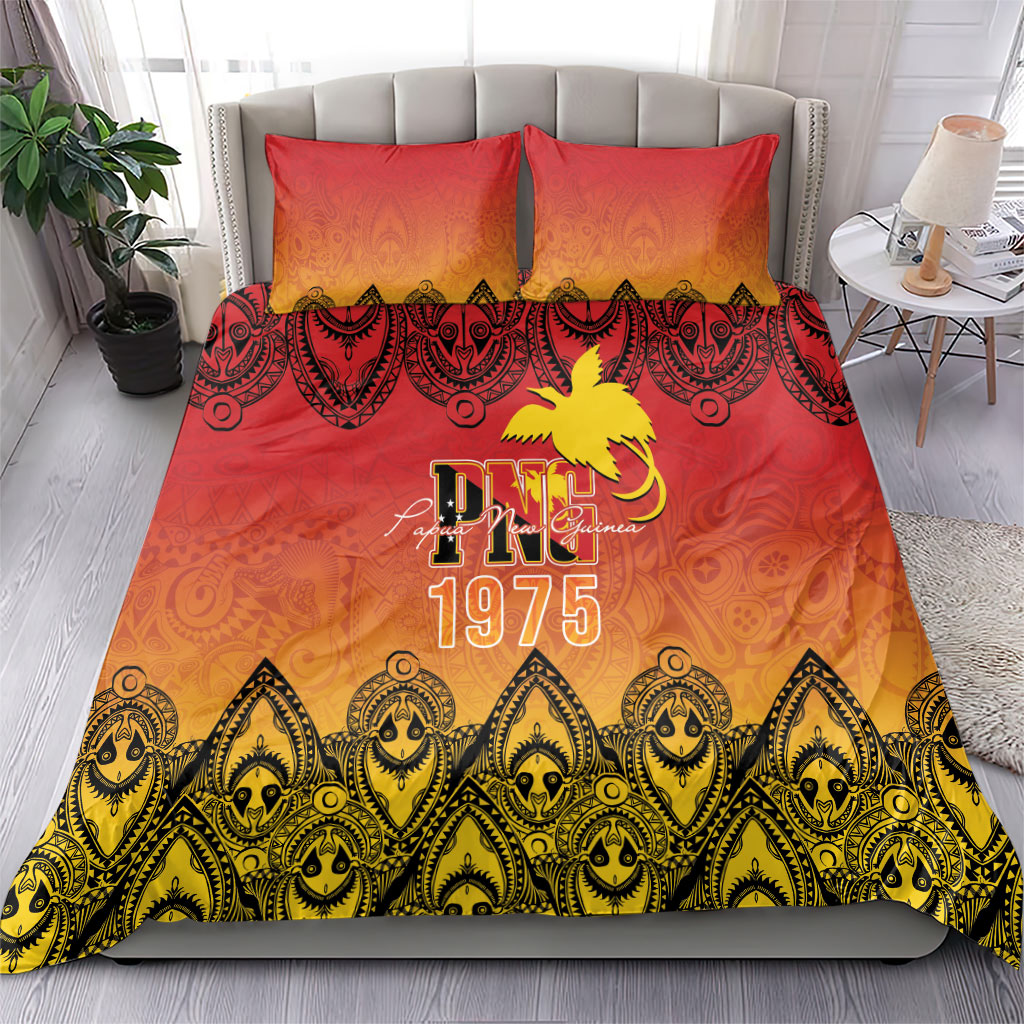 Papua New Guinea 1975 To The Future Bedding Set Sepik Masks LT7 - Polynesian Pride
