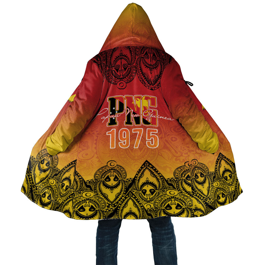 Papua New Guinea 1975 To The Future Personalised Cloak Sepik Masks LT7 Unisex Red - Polynesian Pride