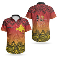 Papua New Guinea 1975 To The Future Personalised Couples Matching Mermaid Dress and Hawaiian Shirt Sepik Masks LT7 - Polynesian Pride
