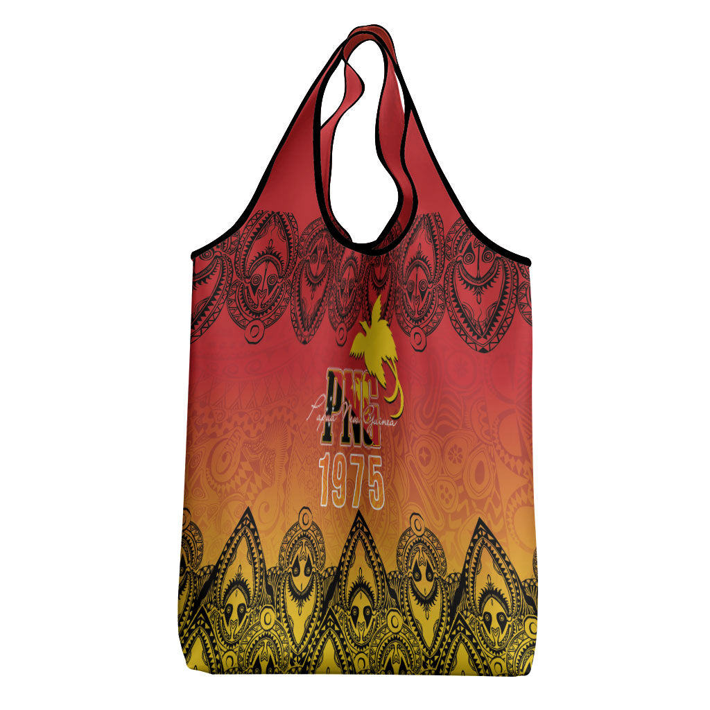 Papua New Guinea 1975 To The Future Grocery Bag Sepik Masks LT7 - Polynesian Pride