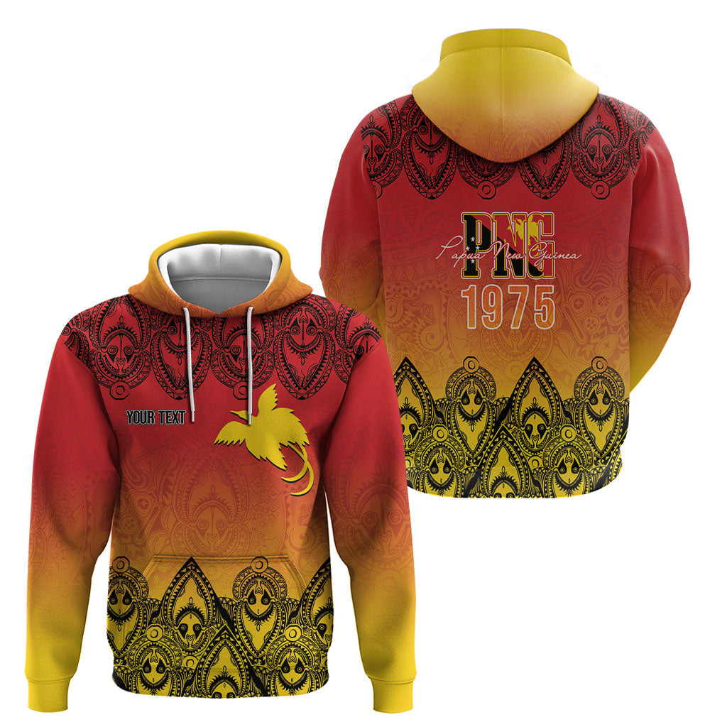 Papua New Guinea 1975 To The Future Personalised Hoodie Sepik Masks LT7 - Polynesian Pride
