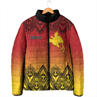Papua New Guinea 1975 To The Future Personalised Padded Jacket Sepik Masks LT7 - Polynesian Pride
