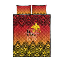 Papua New Guinea 1975 To The Future Quilt Bed Set Sepik Masks LT7 - Polynesian Pride