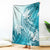 Polynesia Turtle Blanket Watercolor Abstract Style
