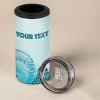 Polynesia Turtle 4 in 1 Can Cooler Tumbler Watercolor Abstract Style