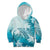 Polynesia Turtle Kid Hoodie Watercolor Abstract Style