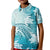 Polynesia Turtle Kid Polo Shirt Watercolor Abstract Style