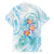 Sea Blue Polynesian Jellyfish Hawaiian Shirt Watercolor Glows - Polynesian Pride