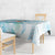 Sea Blue Polynesian Jellyfish Tablecloth Watercolor Glows - Polynesian Pride