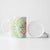 Summer Green Polynesian Jellyfish Ceramic Mug Watercolor Glows - Polynesian Pride