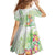Summer Green Polynesian Jellyfish Family Matching Off Shoulder Short Dress and Hawaiian Shirt Watercolor Glows - Polynesian Pride