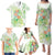 Summer Green Polynesian Jellyfish Family Matching Puletasi and Hawaiian Shirt Watercolor Glows - Polynesian Pride