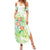 Summer Green Polynesian Jellyfish Family Matching Summer Maxi Dress and Hawaiian Shirt Watercolor Glows - Polynesian Pride