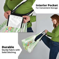 Summer Green Polynesian Jellyfish Grocery Bag Watercolor Glows - Polynesian Pride