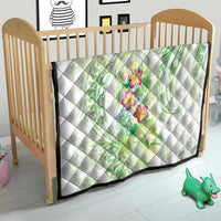 Summer Green Polynesian Jellyfish Quilt Watercolor Glows - Polynesian Pride