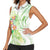 Summer Green Polynesian Jellyfish Women Sleeveless Polo Shirt Watercolor Glows - Polynesian Pride