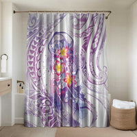 Lavender Polynesian Jellyfish Bathroom Set Watercolor Glows - Polynesian Pride