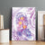 Lavender Polynesian Jellyfish Canvas Wall Art Watercolor Glows - Polynesian Pride