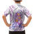 Lavender Polynesian Jellyfish Family Matching Mermaid Dress and Hawaiian Shirt Watercolor Glows - Polynesian Pride