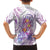 Lavender Polynesian Jellyfish Family Matching Puletasi and Hawaiian Shirt Watercolor Glows - Polynesian Pride