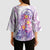 Lavender Polynesian Jellyfish Kimono Sleeve Blouse Watercolor Glows - Polynesian Pride