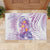 Lavender Polynesian Jellyfish Rubber Doormat Watercolor Glows - Polynesian Pride