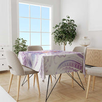 Lavender Polynesian Jellyfish Tablecloth Watercolor Glows - Polynesian Pride