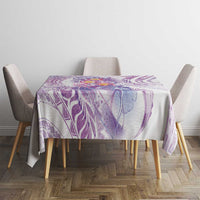 Lavender Polynesian Jellyfish Tablecloth Watercolor Glows - Polynesian Pride