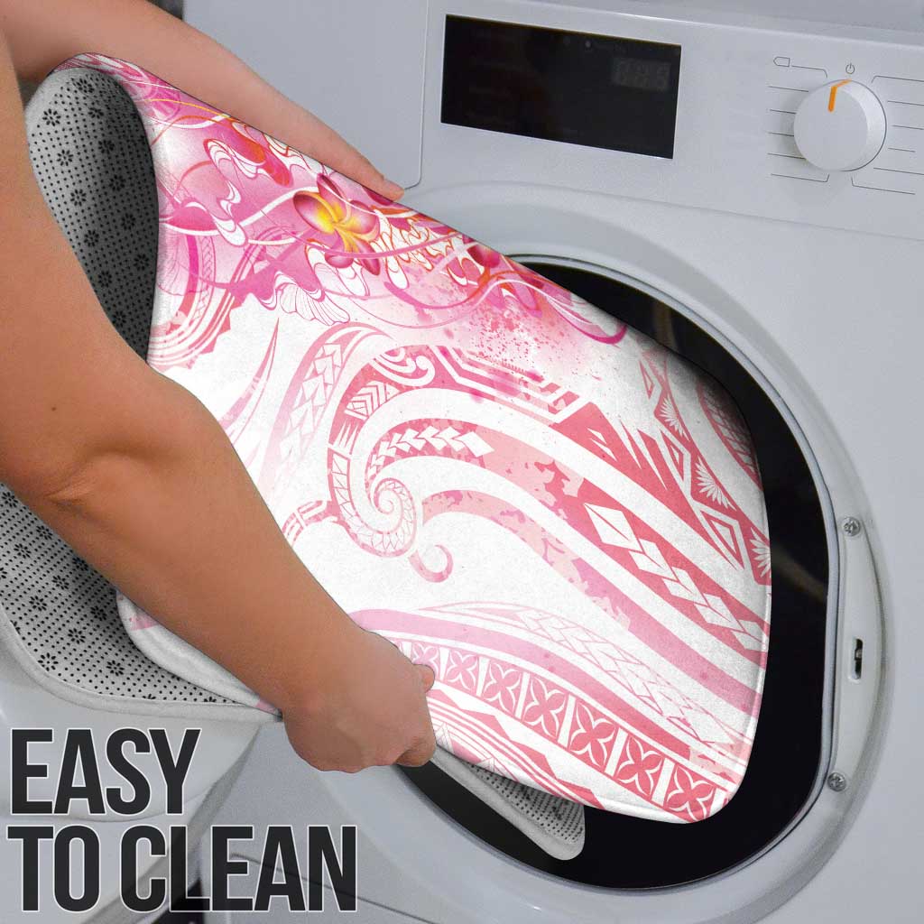 Rose Pink Polynesian Jellyfish Bathroom Set Watercolor Glows - Polynesian Pride