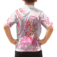 Rose Pink Polynesian Jellyfish Family Matching Tank Maxi Dress and Hawaiian Shirt Watercolor Glows - Polynesian Pride