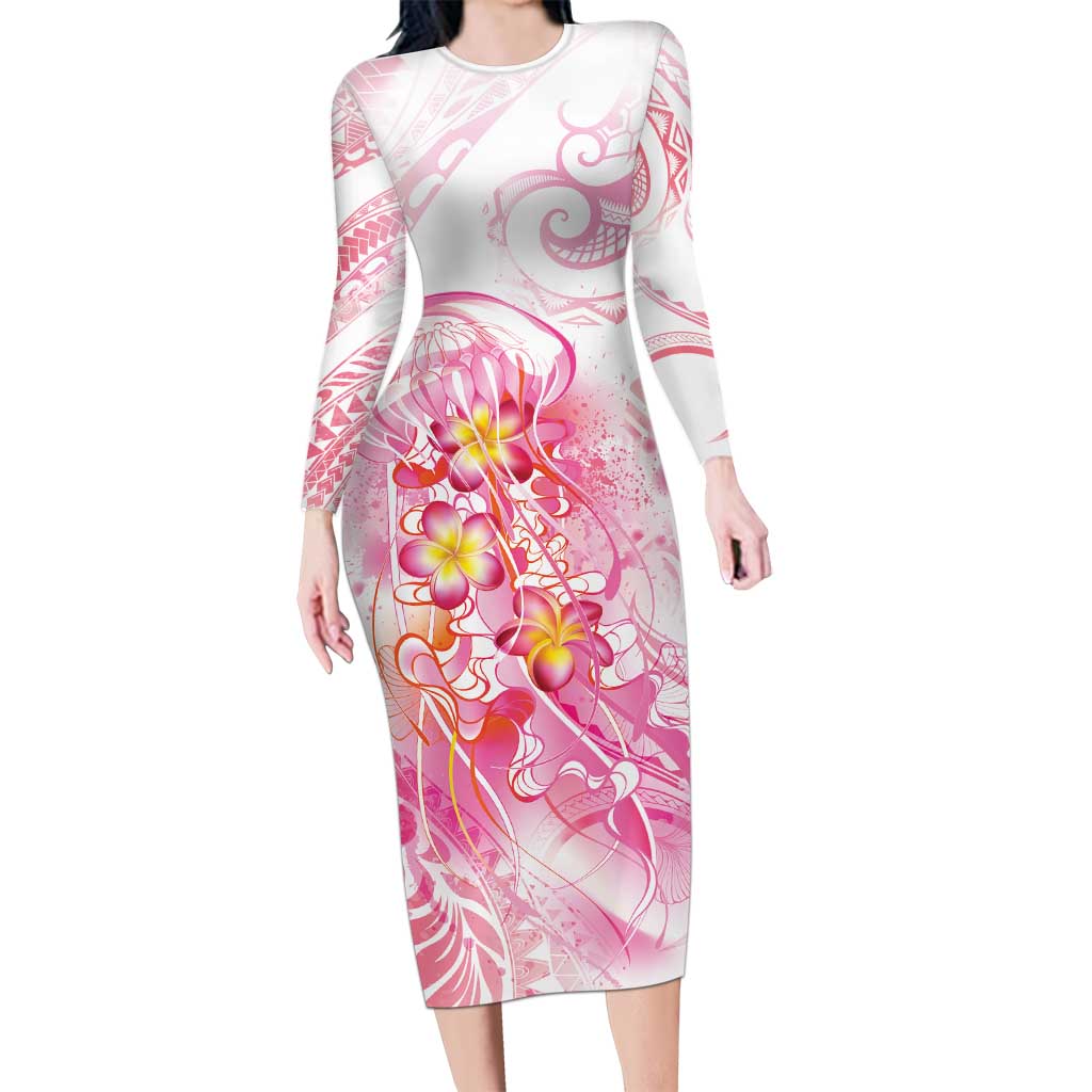 pink jellyfish dress Inspired by the luminous pink jellyfish of the Balearic Sea, this gown  radiates with a hypnotic gradient that drifts from soft ivory to deep coral  red. The sculpted bodice gives way to
