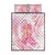 Rose Pink Polynesian Jellyfish Quilt Bed Set Watercolor Glows - Polynesian Pride