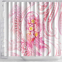 Rose Pink Polynesian Jellyfish Shower Curtain Watercolor Glows LT7 - Polynesian Pride